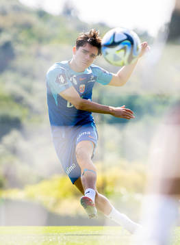 Hugo Vetlesen of the Norwegian national football team