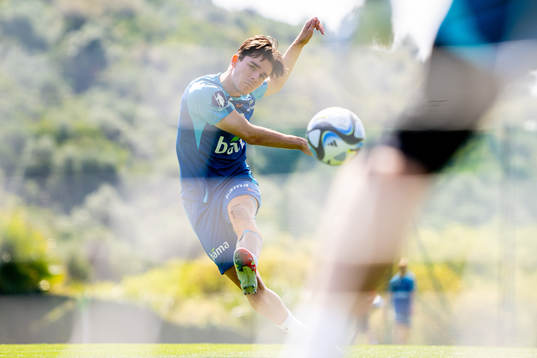 Hugo Vetlesen of the Norwegian national football team