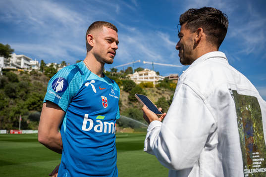 Julian Ryerson of the Norwegian national football team is