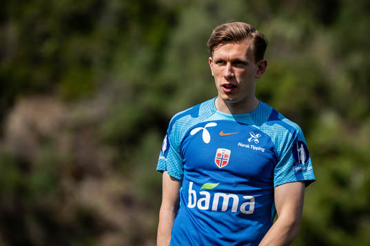 Marcus Holmgren Pedersen of the Norwegian national football