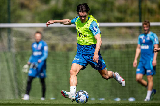 Hugo Vetlesen of the Norwegian national football team