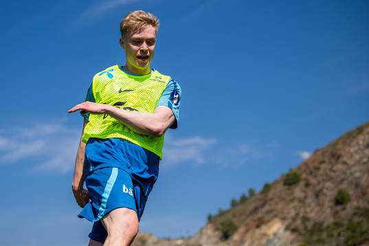 Ola Brynhildsen of the Norwegian national football team