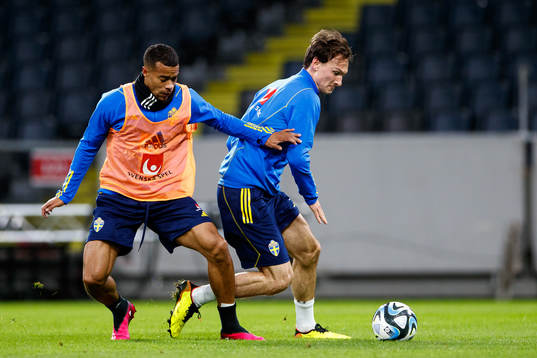 Robin Quaison and Hjalmar Ekdal