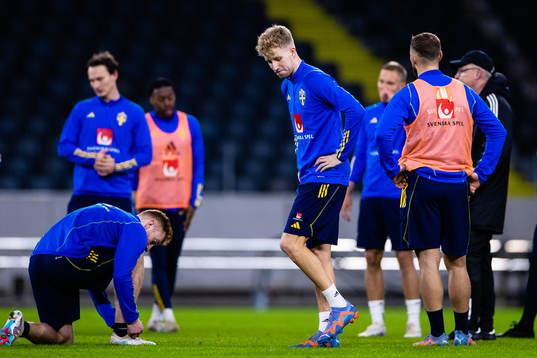 Samuel Gustafson of the Swedish national football team
