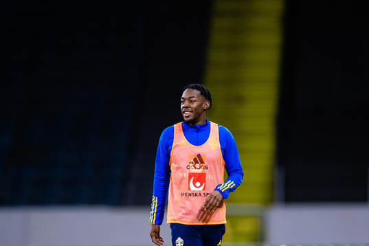 Anthony Elanga of the Swedish national football team