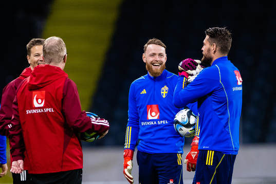 Goalkeeper Viktor Johansson and Goalkeeper Kristoffer