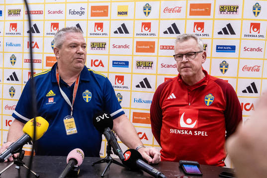 Martin Fredman, Head of Security, and head coach Janne
