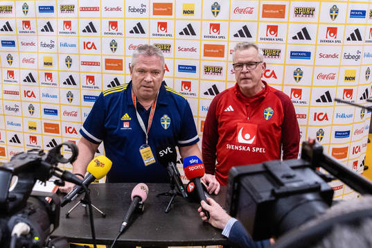 Martin Fredman, Head of Security, and head coach Janne