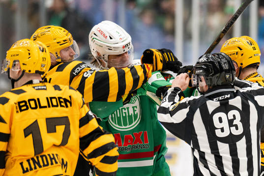 Bråk mellan Rögles Tony Sund och Skellefteås Joakim