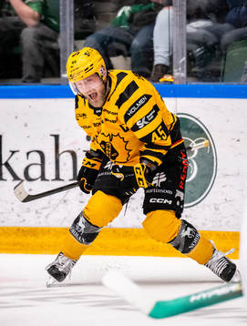 Skellefteås Oscar Möller jublar