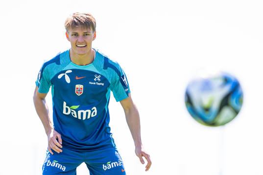 Martin Ødegaard of the Norwegian national football team