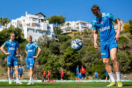 Jørgen Strand Larsen of the Norwegian national football