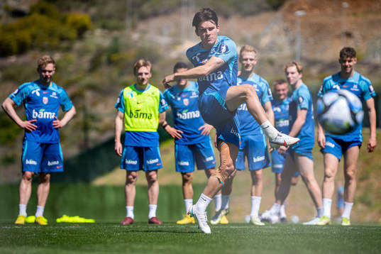 Hugo Vetlesen of the Norwegian national football team