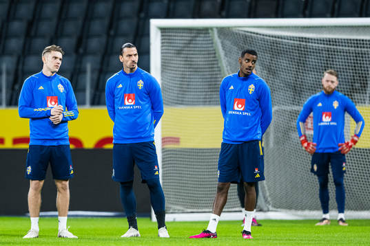 Viktor Gyökeres, Zlatan Ibrahimovic and Alexander Isak of