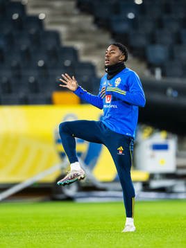 Anthony Elanga of the Swedish national football team