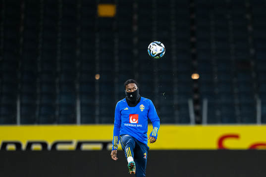 Anthony Elanga of the Swedish national football team
