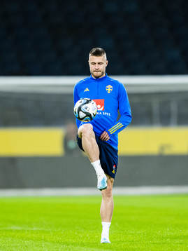 Mattias Svanberg of the Swedish national football team