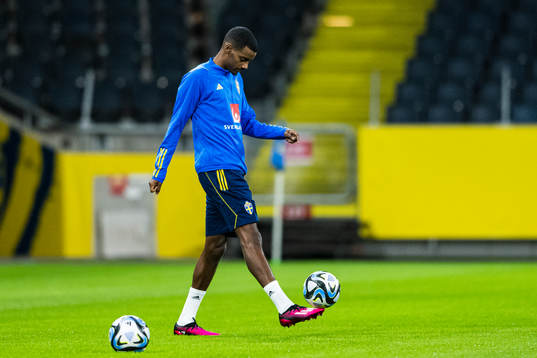 Alexander Isak of the Swedish national football team