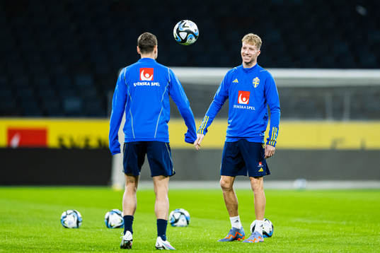 Samuel Gustafson of the Swedish national football team