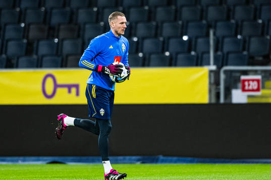 Goalkeeper Robin Olsen of the Swedish national football team