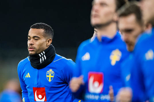 Robin Quaison of the Swedish national football team
