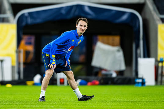 Hjalmar Ekdal of the Swedish national football team