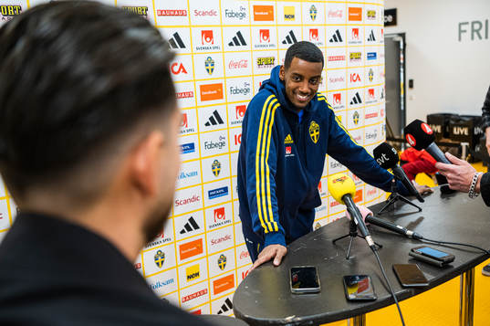 Alexander Isak of the Swedish national football team