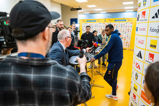 Alexander Isak of the Swedish national football team
