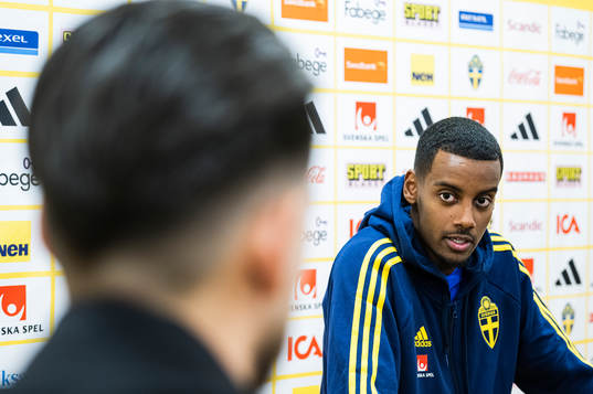 Alexander Isak of the Swedish national football team