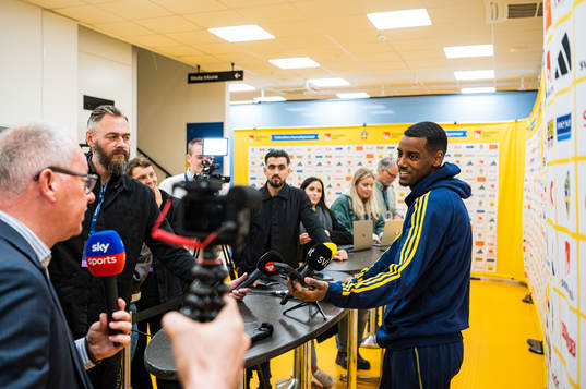 Alexander Isak of the Swedish national football team