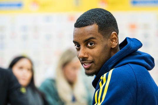 Alexander Isak of the Swedish national football team