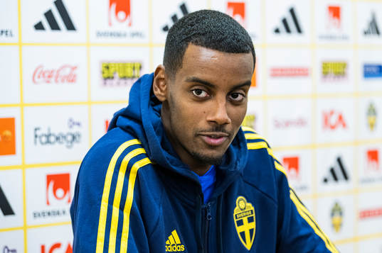 Alexander Isak of the Swedish national football team