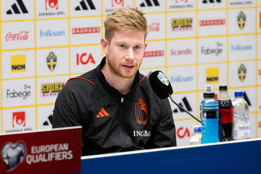 Kevin De Bruyne of the Belgium national football team