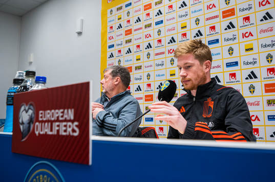 Kevin De Bruyne of the Belgium national football team