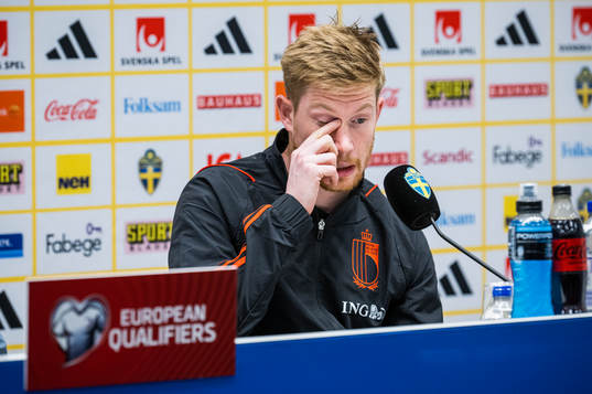 Kevin De Bruyne of the Belgium national football team
