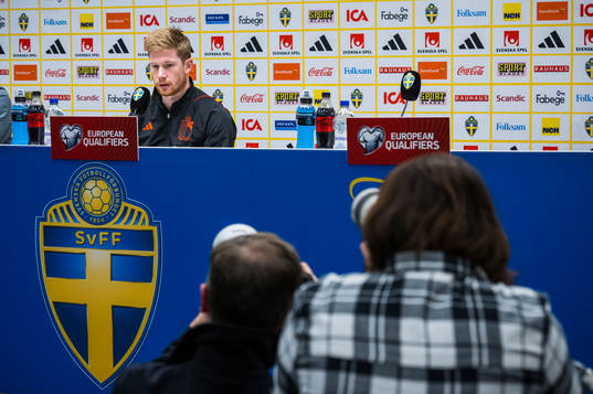 Kevin De Bruyne of the Belgium national football team