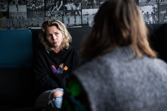 Häckens målvakt Jennifer Falk