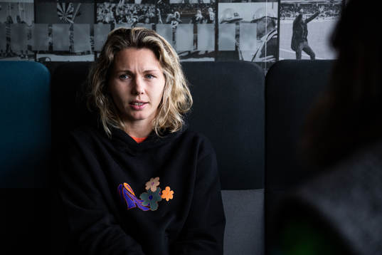 Häckens målvakt Jennifer Falk