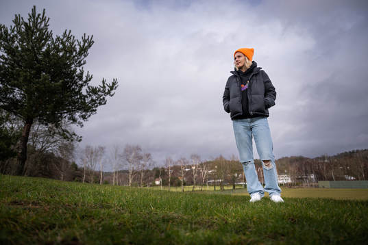 Häckens målvakt Jennifer Falk
