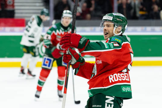 Frölundas Mats Rosseli Olsen jublar