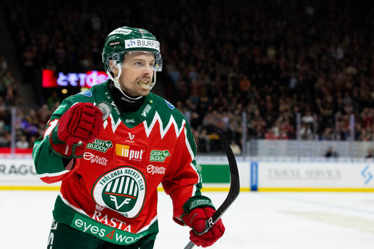 Frölundas Mats Rosseli Olsen jublar