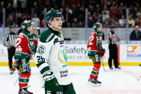 Färjestads Joel Nyström deppar