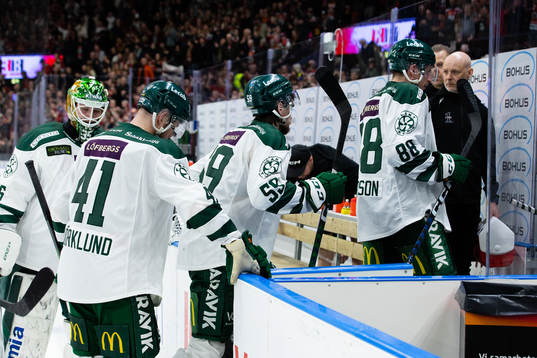 Färjestads spelare deppar när de lämnar isen