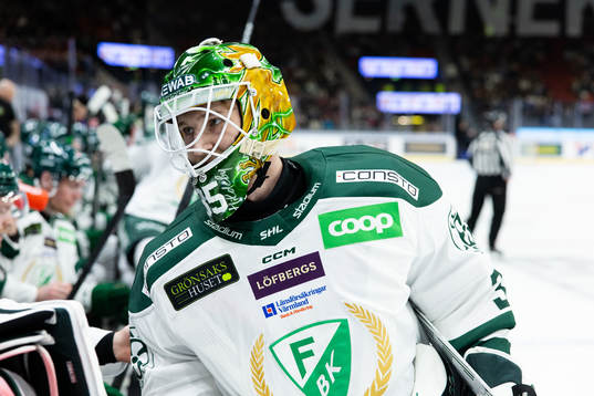 Färjestads målvakt Dennis Hildeby