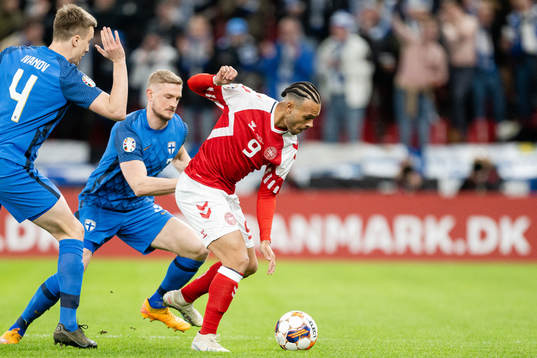 Martin Braithwaite of Denmark