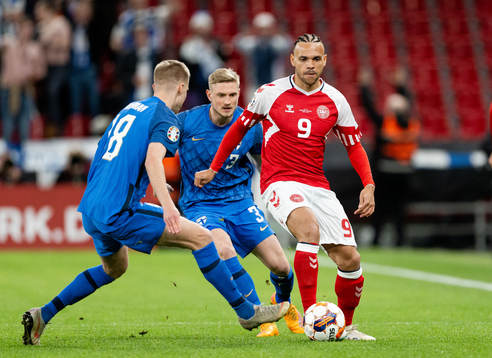 Martin Braithwaite of Denmark