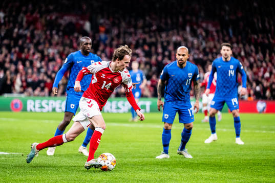Mikkel Damsgaard of Denmark