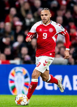 Martin Braithwaite of Denmark
