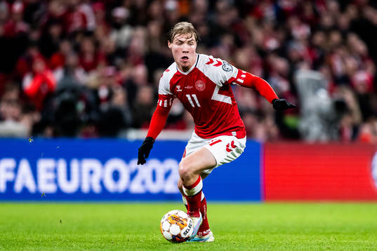 Rasmus Højlund of Denmark