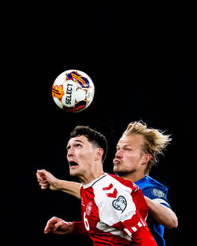Andreas  Christensen of Denmark and Joel Pohjanpalo of